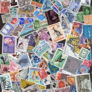 تعداد 100 عدد تمبر خارجی متنوع (مهر خورده) بدون تکرار