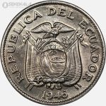 سکه 5 سنتاوو کمیاب اکوادور 1946 (UNC)