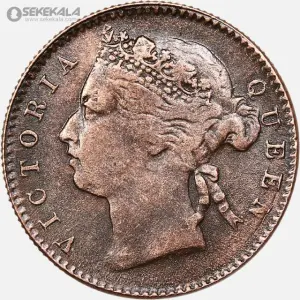 سکه 1/4 سنت مستعمرات استرایت بریتانیا 1901 (ملکه ویکتوریا) (بسیار کمیاب)