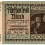 اسکناس 5000 مارک آلمان 1922 (جمهوری وایمار)(AU)