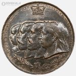 مدال برنز یادبود شصتمین سلطنت ملکه ویکتوریا 1897 (فوق العاده زیبا و نایاب)