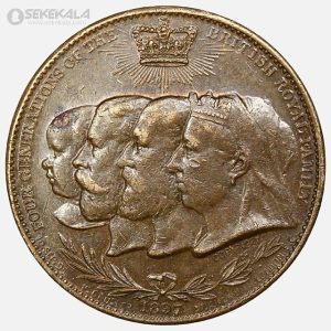 مدال برنز یادبود شصتمین سلطنت ملکه ویکتوریا 1897 (نایاب و خاص)