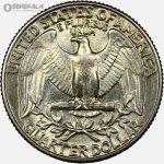 سکه کوارتر (25 سنت) آمریکا 1984 D (واشنگتن)(UNC)