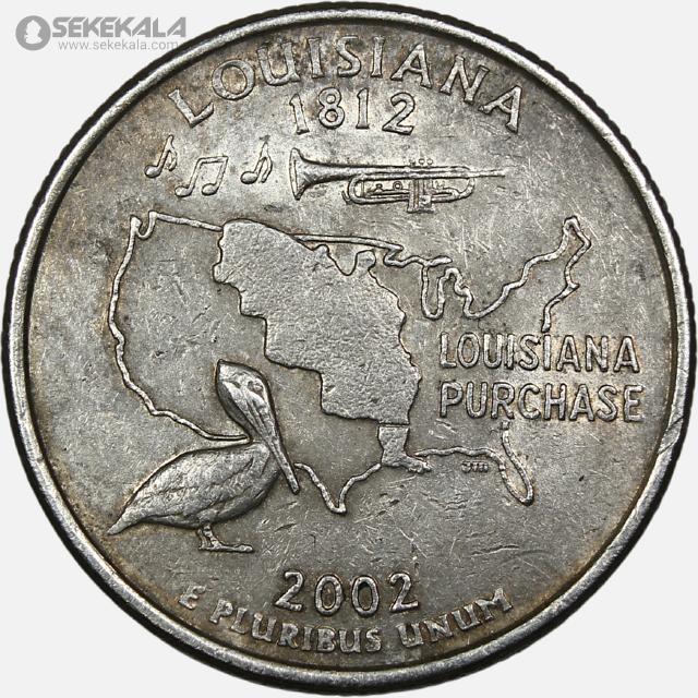 سکه کوارتر (25 سنت) ایالتی آمریکا 2002 P