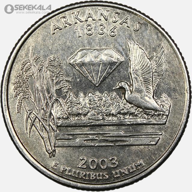 سکه کوارتر (25 سنت) ایالتی آمریکا 2003 D