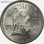 سکه کوارتر (25 سنت) ایالتی آمریکا 2000 D (کیفیت +AU)