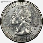 سکه کوارتر (25 سنت) ایالتی آمریکا 2000 D (کیفیت +AU)