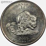 سکه کوارتر (25 سنت) ایالتی آمریکا 2005 D (کیفیت AU)