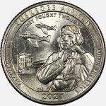 سکه کوارتر (25 سنت) یادبودی آمریکا 2021 D (کیفیت +AU)