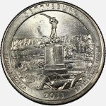 سکه کوارتر (25 سنت) یادبودی آمریکا 2011 P (کیفیت +AU)
