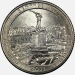 سکه کوارتر (25 سنت) یادبودی آمریکا 2011 D (کیفیت AU)