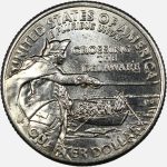 سکه کوارتر (25 سنت) یادبودی آمریکا 2021 D (عبور از دلاور)(UNC)
