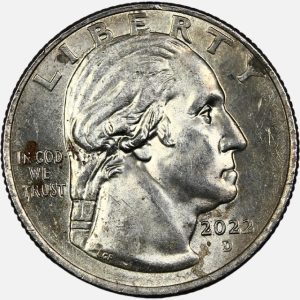 سکه کوارتر (25 سنت) یادبودی آمریکا 2022 D (کیفیت AU)