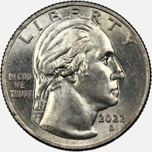 سکه کوارتر (25 سنت) یادبودی آمریکا 2022 D (کیفیت UNC)