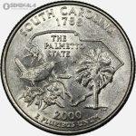 سکه کوارتر (25 سنت) ایالتی آمریکا 2000 D (کیفیت AU)