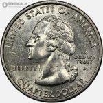 سکه کوارتر (25 سنت) ایالتی آمریکا 2000 P (کیفیت AU)
