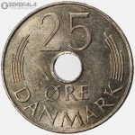 سکه 25 اوره دانمارک 1984 (AU)
