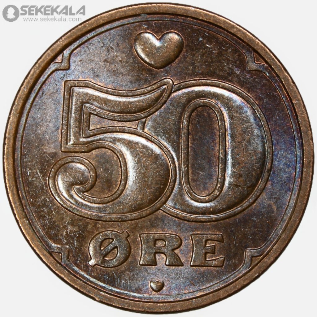 سکه 50 اوره دانمارک 2007 (UNC)