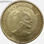 سکه 20 کرون یادبودی کمیاب دانمارک 2007