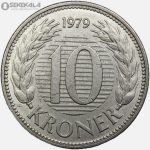 سکه 10 کرون دانمارک 1979