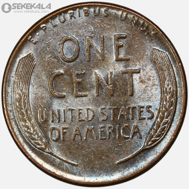 سکه 1 سنت قدیمی لینکلن آمریکا 1957 D(کیفیت UNC)
