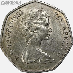 سکه 50 پنس انگلیس 1969