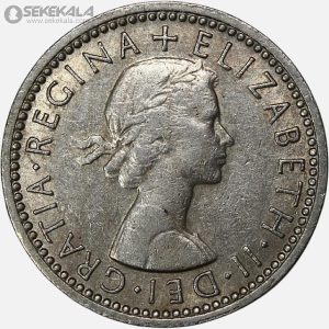 سکه 6 پنس انگلیس 1962 (ملکه الیزابت)