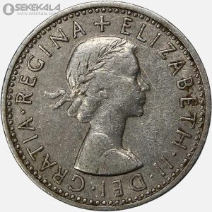 سکه 6 پنس انگلیس 1966 (ملکه الیزابت)