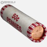 رول سکه 1 سنت آمریکا 2020 (Denver) کاملاً بانکی (UNC) بسته 50 عددی