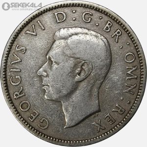 سکه 2 شیلینگ انگلیس 1951 (جرج ششم)