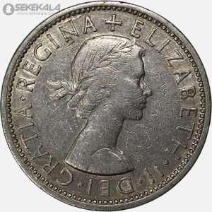 سکه 2 شیلینگ انگلیس 1965 (ملکه الیزابت)