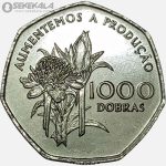 سکه 1000 دبرا سائوتومه و پرنسیپ 1997 (UNC)