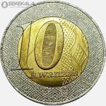 سکه 10 کوانزا دوفلزی کمیاب آنگولا 2012 (UNC)