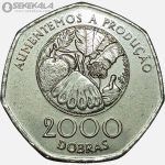 سکه 2000 دبرا سائوتومه و پرنسیپ 1997 (UNC)