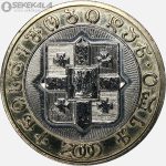 سکه 10 لاری یادبودی گرجستان 2000 (دو هزارمین سالگرد میلاد مسیح) بسیار کمیاب