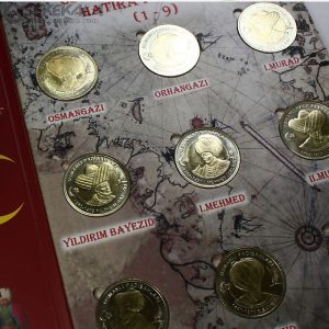 پک سکه های یادبود سلاطین عثمانی ـ ترکیه 2024 (9 عددی)