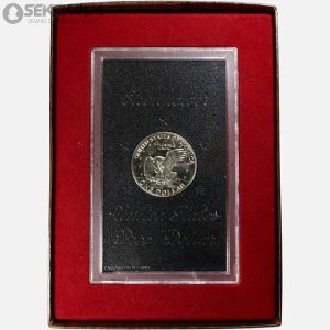 سکه 1 دلار پروف نقره آمریکا 1971 S (آیزنهاور) (داخل پک پلمپ فابریک)