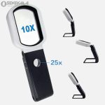ذره‌بین رومیزی تاشو ۱۰ و ۲۵ برابر- نور LED و UV - Image 5