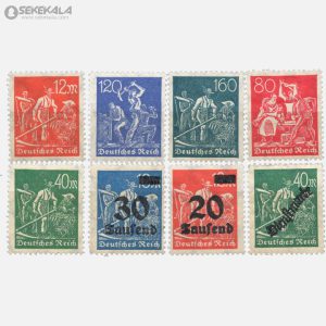 8 عدد تمبر کلاسیک آلمان 1921