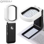 ذره‌بین رومیزی تاشو ۱۰ و ۲۵ برابر- نور LED و UV - Image 7