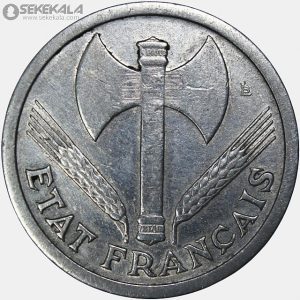 سکه 2 فرانک فرانسه 1943(دولت ویشی)