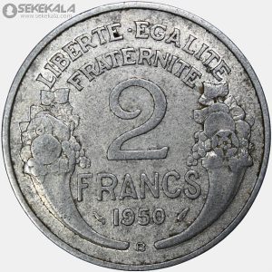 سکه 2 فرانک فرانسه 1950 (جمهوری چهارم)