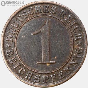 سکه ۱ رایش فنیگ آلمان 1930 (جمهوری وایمار)