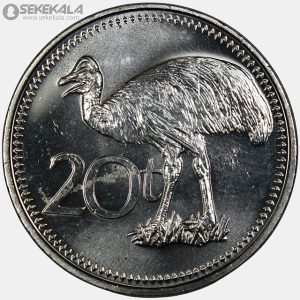سکه 20 توئی کمیاب گینه نو 2009