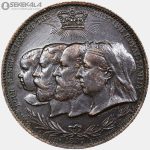 مدال برنز یادبود شصتمین سال سلطنت ملکه ویکتوریا 1897 (نایاب و خاص)