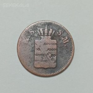 سکه کلکسیونی ۱ فنیگ نایاب و قدیمی آلمان ایالتی ۱۸۴۹ (ساکسونی)