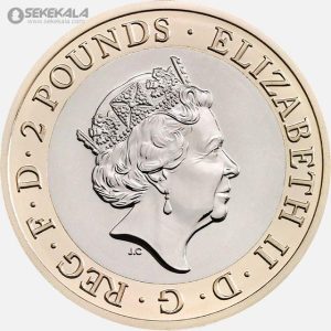 پک سکه 2 پوند پروف یادبودی انگلیس (پک فابریک Royal Mint)