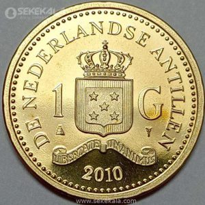 سکه 1 گولدن پروف آنتیل 2010 (مستعمرات هلند)