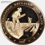 مدال برنز ایالات متحده آمریکا 1973 (موضوع کشاورزی و آبیاری)(ضرب فرانکلین مینت) + کپسول