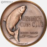 مدال برنز باشگاه سکه شناسی کانادا 1970 (Miramichi, New Brunswick) (UNC)